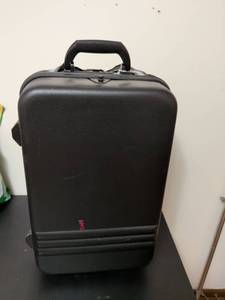 lot 399 image: DAN Black Hardshell Rolling Suitcase
