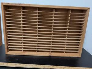 lot 406 image: Wooden cassette tape holder