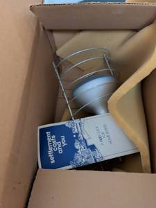 lot 421 image: Wire Protected Industrial Light Fixture