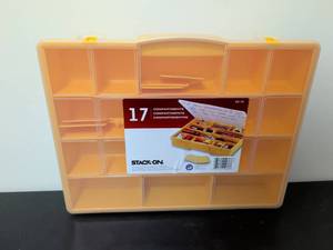 lot 436 image: Stack-On 17 Compartment Storage Organizer
