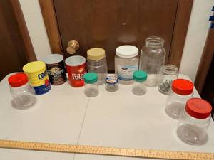 lot 518 image: Mixed Glass Coffee Jars Collection