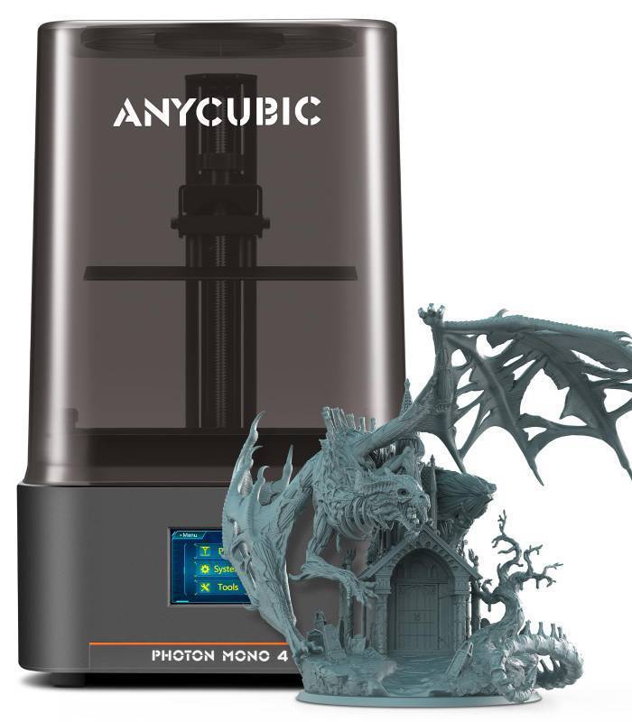 lot 5971 image: ANYCUBIC Photon Mono 4 10K Resin 3D Printer, 7 HD Mono LCD Screen, Power Off Resume, Upgraded Light Source, Print Volume 6.04in x 3.43in x 6.49in Retail $189.99 FACTORY SEALED