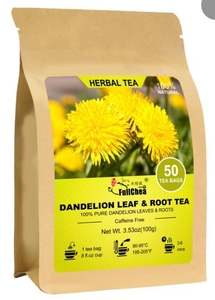 lot 4801 image: FullChea Dandelion Leaf & Root Tea - 50 Tea Bags
