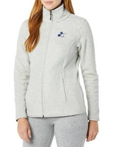 lot 4807 image: Amazon Essentials Disney  Marvel  Star Wars  Princess Womens Polar Fleece Full-Zip Mock Outerwear Jackets, Happy Mickey, X-Large
