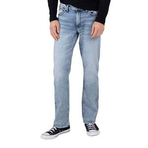 Silver Jeans Co. Men's Grayson Classic Fit Straight Leg Jeans, Medium Eco Fabric, 38W x 30L