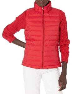 lot 4819 image: Amazon Essentials Womens Lightweight Water-Resistant Packable Puffer Vest, Red, XX-Large
