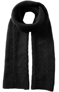 lot 4876 image: Tavaleu Winter Scarf for Women, Warm Long Cable Knit Scarf, Wrap Chunky Soft Winter Scarves for Women Black