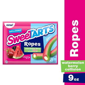 lot 4885 image: SweeTARTs Watermelon Berry Collision Ropes Candy  9 oz