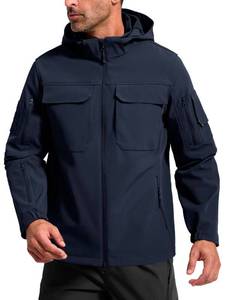 lot 4886 image: FREE SOLDIER Mens Waterproof Softshell Jacket Fleece Lined Outdoor Jacket Tactical Military Hoodie Windbreaker (Green, XXXXL) (STOCK PHOTO NOT EXACT- JACKET IS OLIVE GREEN)
