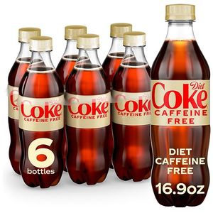 lot 4912 image: Diet Coke Caffeine-Free Bottles, 16.9 fl oz, 6 Pack