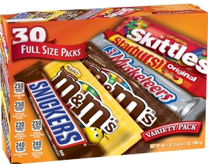 lot 4934 image: Mars Mixed Candy Variety Pack - 30 Full Size Bars
