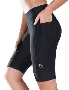 lot 5006 image: baleaf Womens Bike Shorts 4D Padded Cycling Spinning Road Bike Pockets Wide Waistband UPF50, Black M