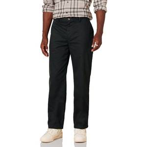 lot 5026 image: Amazon Essentials Mens Big & Tall Classic Wrinkle-Resistant Flat-Front Chino Pant Pants, Black, 48R