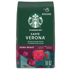 lot 5033 image: Starbucks Caffe Verona  Ground Coffee  Dark Roast Hot or Iced Coffee  18 oz