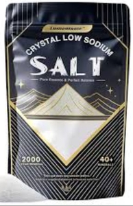 lot 5043 image: Crystal Low Sodium Salt - 2000g Premium Table Salt 8.8 Oz