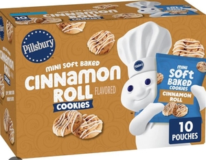 lot 5081 image: Pillsbury Mini Soft Baked Cinnamon Roll Cookies - 10 Count Box