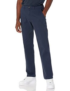 lot 5111 image: Amazon Essentials Mens Classic-Fit Casual Stretch Chino Pant, Dark Navy, 32W x 31L