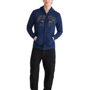 lot 5145 image: Aero Logo Full Zip Hoodie- Arch, Cadet Navy, L