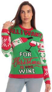 lot 5190 image: #followme Womens Ugly Christmas Sweater - Sweaters for Women Large