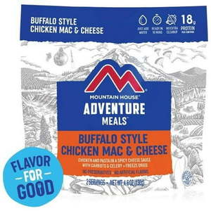 lot 5243 image: Mountain House Buffalo Style Chicken Mac & Cheese Meals  4.6 oz