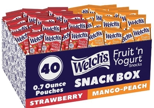 lot 1658 image: Welchs Fruit n Yogurt Snacks Variety Box - 40 Count