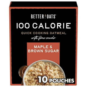 lot 1664 image: INSTANT OATMEAL WITH FLAX SEEDS, MAPLE & BROWN SUGAR 10 pouches