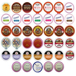 lot 1673 image: Flavored Coffee Single Serve Cups For Keurig K cup Brewers Variety Pack Sampler  40 count (Flavored Sampler)