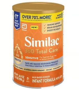 lot 1682 image: Similac 360 Total Care Sensitive Infant Formula 34.9 Oz