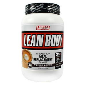 lot 1691 image: Labrada Lean Body Hi-Energy Meal Replacement Shake  Power Latte  35g Protein  2.47lb