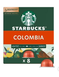 lot 1711 image: Starbucks by Nespresso Vertuo Line Pods Medium Roast Coffee Single-Origin Colombia - 8ct