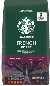 lot 1721 image: Starbucks Whole Bean ,Dark Roast Hot or Iced Coffee,French Roast,18 oz