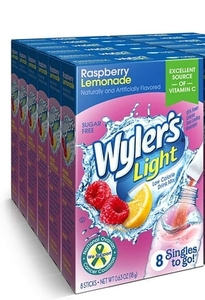 lot 1736 image: 6 PK WYLERS LIGHT RASPBERRY LEMONADE 8 PACKETS EACH