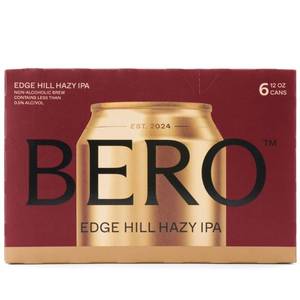 lot 1761 image: BERO Brewing Edge Hill Hazy IPA Non-Alcoholic Beer - 6pk12 fl oz Cans (NO VISIBLE EXP DATE)