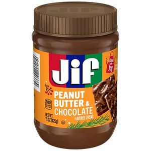 lot 1824 image: Jif Peanut Butter & Chocolate Flavored Spread  15 Oz. Jar