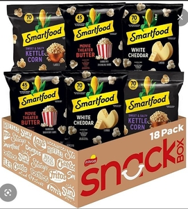 lot 1841 image: Smartfood Popcorn Variety Pack - 18 Count Box BEST BY JUN 17 2025