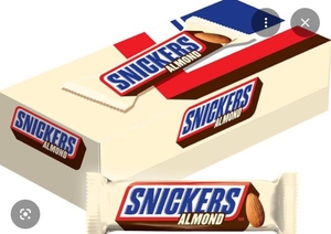 Snickers Almond Chocolate Candy Bars  1.76 Oz  24 Pieces