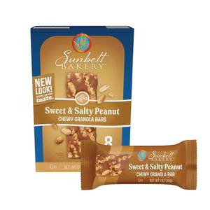 lot 1857 image: Sunbelt Bakery 8-Count Peanut Sweet and Salty Chewy Granola Bars 8 Bars