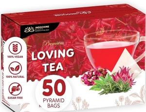 lot 1869 image: Indochine Loving Tea Pyramid Bags - 50 Count