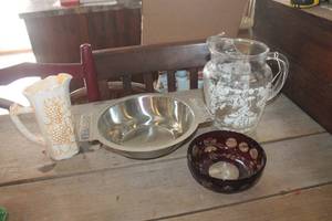 lot 3785 image: Vtg. Southern Belle Pitcher and More