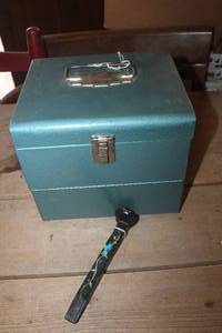 lot 3809 image: Vintage Metal Film Box and More