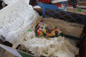 lot 3837 image: Box of New Lace and More