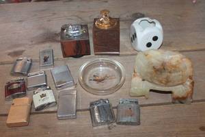 lot 3873 image: Vtg. Lighters and Ash Trays