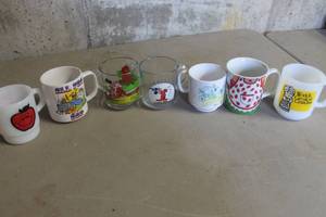 lot 3892 image: Vintage Fire King Coffee Cups and More