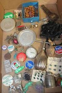 lot 3908 image: Misc. Jewelry, Political Buttons & More