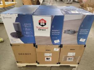 lot 56775 image: Vacuum and Mopping Robots w Auto Empty Stations N8 - 12ct