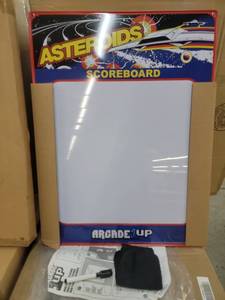 lot 56791 image: Arcade1Up Asteroids Metal Tin Scoreboard - 120 ct.