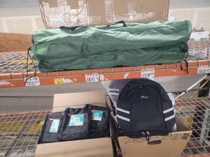 lot 60668 image: 20 Camping Chairs  25 Gryiyi Athletic Backpacks  37 Triplogic Day Bags