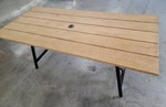 4 ct. Modern Charcoal Wood Dining Table FRD600 - 4 count Factory Sealed