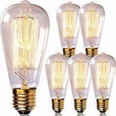 lot 2612 image: Helloify ST64 E26 LED Filament Bulb 5.5W 2700K Dimmable 6-Pack