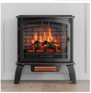 lot 2015 image: Style Selections 25.8-in W 5100 -BTU Matte Black Metal Flat wall Infrared quartz Electric Stove